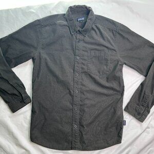Patagonia Men's Small Olive Corduroy Cotton Bluffside Cord Button Up Shirt